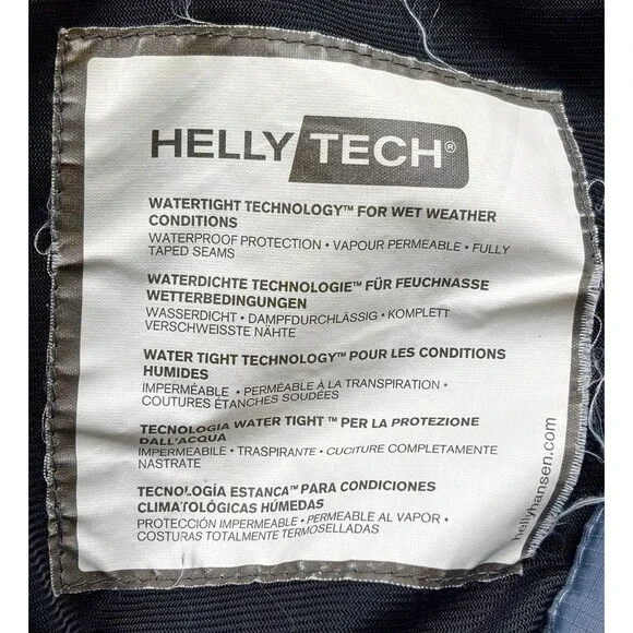 Men’s Helly Hansen VTG Sz Med/Mod Sz XS Tech Utility Grey Snowboarding Ski Pants - Picture 7 of 8